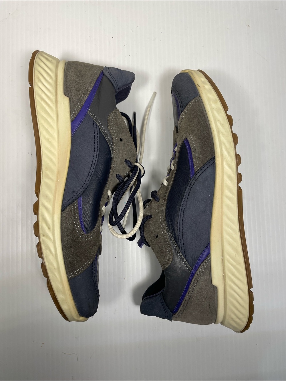 ECCO Womens St.1 Urban Sneaker Size 7.5 Leather Suede Running Lace Up - Picture 8 of 13